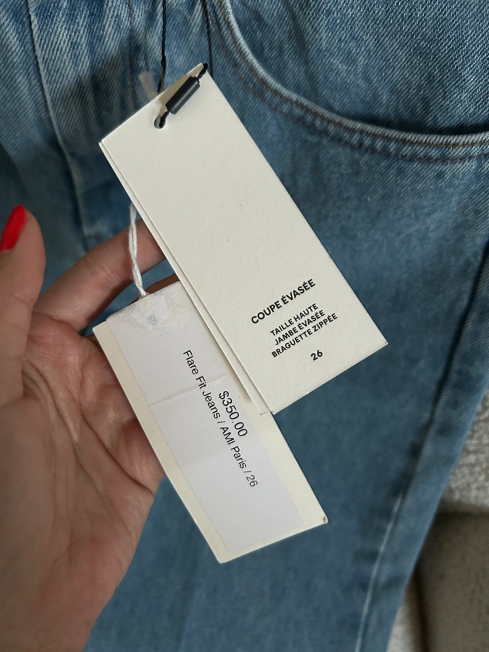 Wide Leg Blue Jeans - Unbranded - Picture 4 of 6